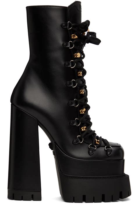 versace combat boots men's|Versace aevitas platform boots.